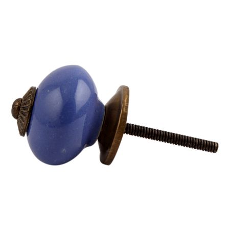 Slate Blue Antique Fitting Ceramic Dresser Knob Online